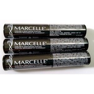 Lot Of 3-MARCELLE Xtension Plus Curl Mascara Black Noir .15oz Travel Size Sealed